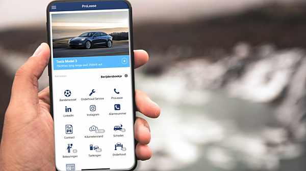 Alles over uw leaseauto in de nieuwe ProLease Berijder App